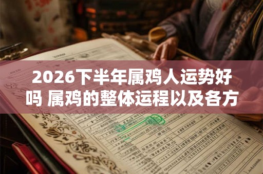2026下半年属鸡人运势好吗 属鸡的整体运程以及各方面运势详解