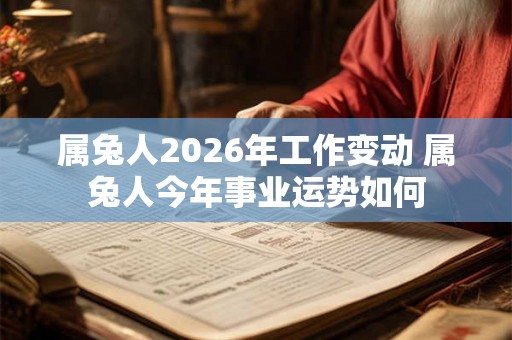 属兔人2026年工作变动 属兔人今年事业运势如何
