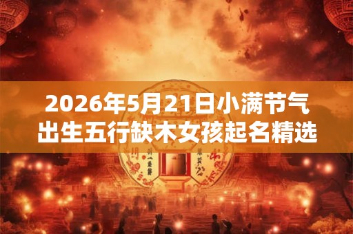 2026年5月21日小满节气出生五行缺木女孩起名精选