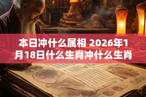 本日冲什么属相 2026年1月18日什么生肖冲什么生肖 本日冲什么属相 2026年1月18日什么生肖冲什么生肖