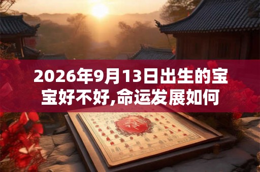 2026年9月13日出生的宝宝好不好,命运发展如何