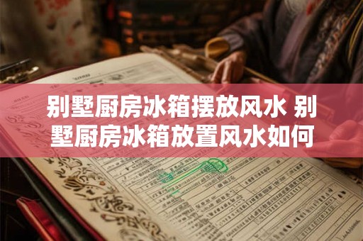 别墅厨房冰箱摆放风水 别墅厨房冰箱放置风水如何 别墅厨房冰箱摆放风水 别墅厨房冰箱放置风水如何