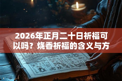 2026年正月二十日祈福可以吗?烧香祈福的含义与方法 2026年正月二十日祈福可以吗?烧香祈福的含义与方法