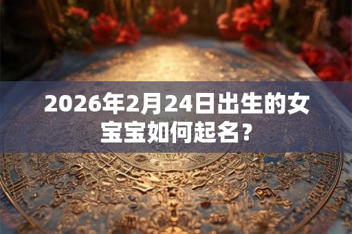 2026年2月24日出生的女宝宝如何起名？