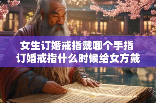 女生订婚戒指戴哪个手指 订婚戒指什么时候给女方戴 女生订婚戒指戴哪个手指 订婚戒指什么时候给女方戴