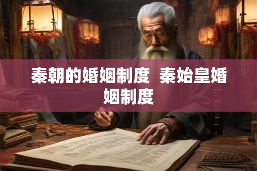 秦朝的婚姻制度  秦始皇婚姻制度