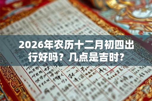 2026年农历十二月初四出行好吗?几点是吉时? 2026年农历十二月初四出行好吗?几点是吉时?