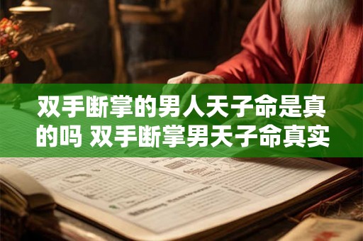 双手断掌的男人天子命是真的吗 双手断掌男天子命真实吗