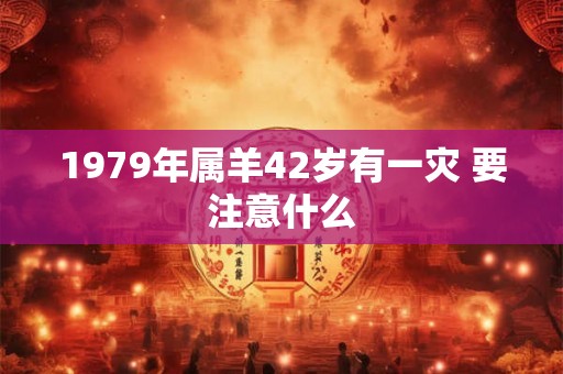 1979年属羊42岁有一灾 要注意什么 1979年属羊42岁有一灾 要注意什么