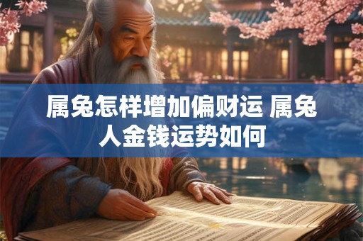 属兔怎样增加偏财运 属兔人金钱运势如何
