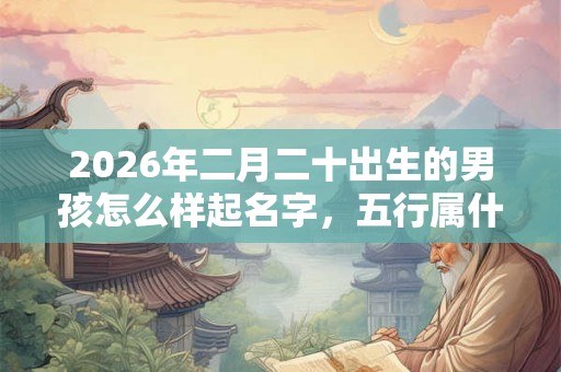 2026年二月二十出生的男孩怎么样起名字,五行属什么 2026年二月二十出生的男孩怎么样起名字,五行属什么
