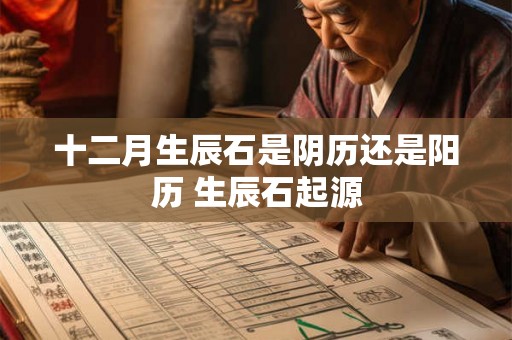 十二月生辰石是阴历还是阳历 生辰石起源