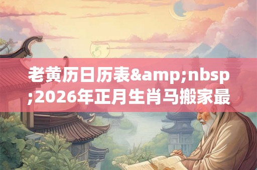 老黄历日历表&nbsp;2026年正月生肖马搬家最旺日子