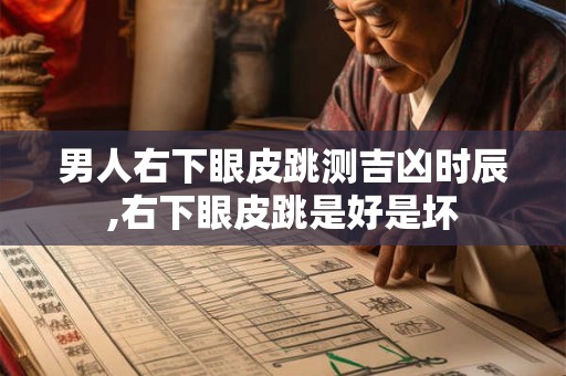 男人右下眼皮跳测吉凶时辰,右下眼皮跳是好是坏 男人右下眼皮跳测吉凶时辰,右下眼皮跳是好是坏