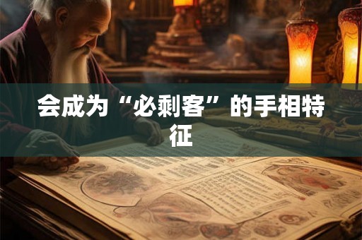 会成为“必剩客”的手相特征