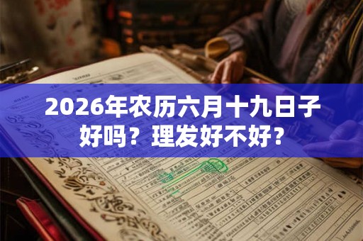 2026年农历六月十九日子好吗？理发好不好？