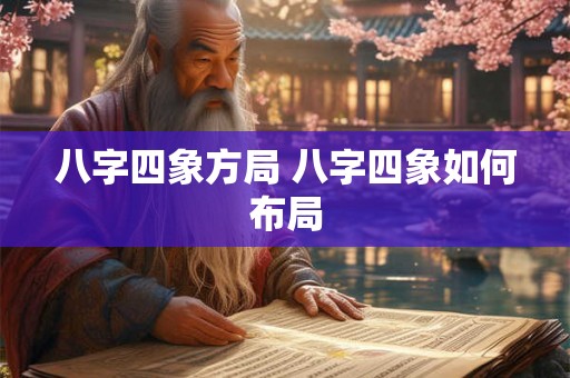 八字四象方局 八字四象如何布局