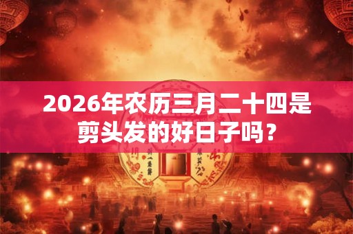 2026年农历三月二十四是剪头发的好日子吗？