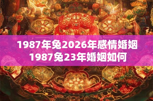 1987年兔2026年感情婚姻 1987兔23年婚姻如何 1987年兔2026年感情婚姻 1987兔23年婚姻如何