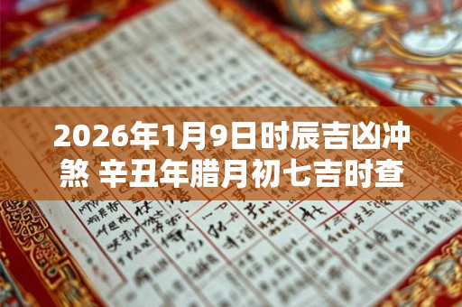 2026年1月9日时辰吉凶冲煞 辛丑年腊月初七吉时查询
