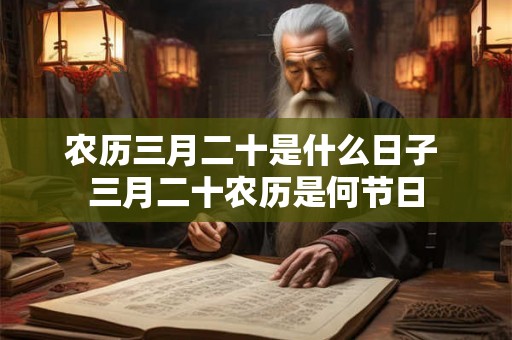 农历三月二十是什么日子 三月二十农历是何节日