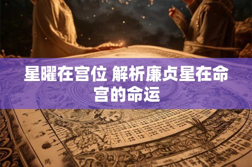 星曜在宫位 解析廉贞星在命宫的命运