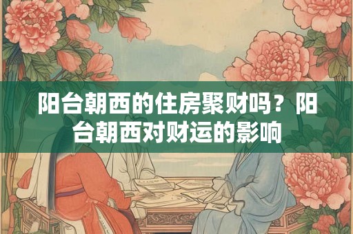阳台朝西的住房聚财吗?阳台朝西对财运的影响 阳台朝西的住房聚财吗?阳台朝西对财运的影响