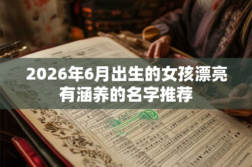 2026年6月出生的女孩漂亮有涵养的名字推荐 2026年6月出生的女孩漂亮有涵养的名字推荐