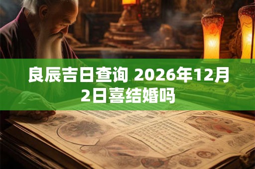 良辰吉日查询 2026年12月2日喜结婚吗