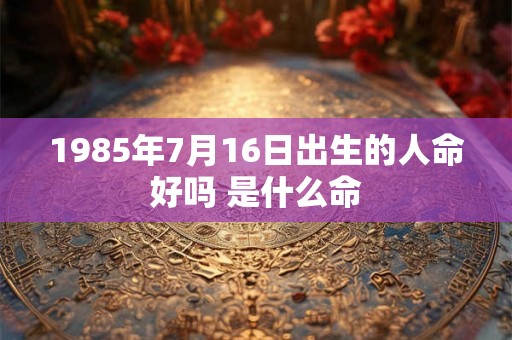 1985年7月16日出生的人命好吗 是什么命 1985年7月16日出生的人命好吗 是什么命