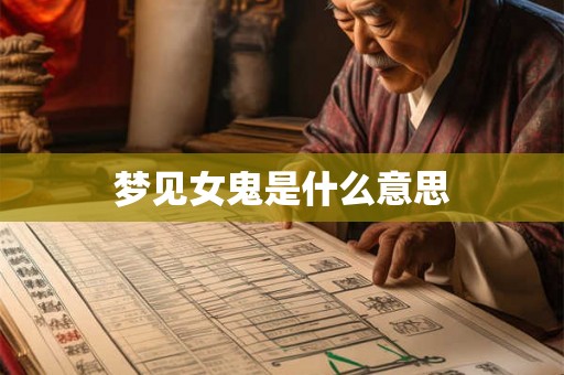 梦见女鬼是什么意思
