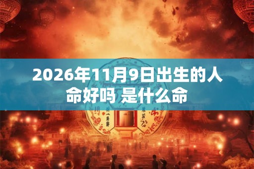 2026年11月9日出生的人命好吗 是什么命