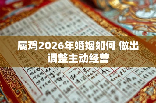 属鸡2026年婚姻如何 做出调整主动经营