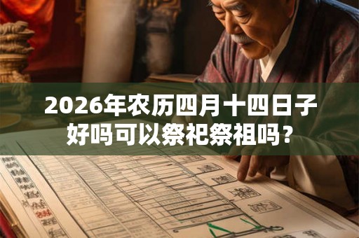 2026年农历四月十四日子好吗可以祭祀祭祖吗？