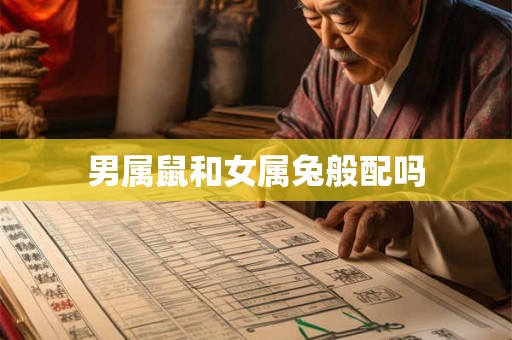 男属鼠和女属兔般配吗