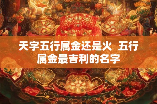 天字五行属金还是火  五行属金最吉利的名字