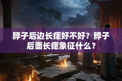 脖子后边长痣好不好？脖子后面长痣象征什么？