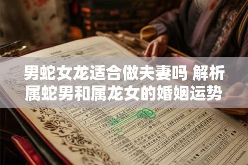 男蛇女龙适合做夫妻吗 解析属蛇男和属龙女的婚姻运势 男蛇女龙适合做夫妻吗 解析属蛇男和属龙女的婚姻运势
