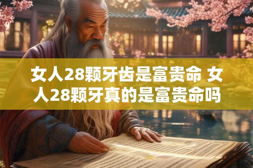 女人28颗牙齿是富贵命 女人28颗牙真的是富贵命吗