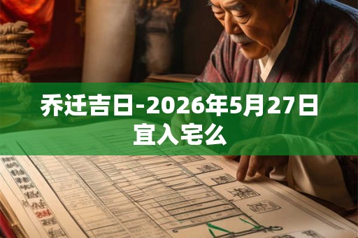 乔迁吉日-2026年5月27日宜入宅么 乔迁吉日-2026年5月27日宜入宅么