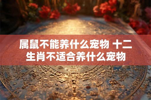 属鼠不能养什么宠物 十二生肖不适合养什么宠物