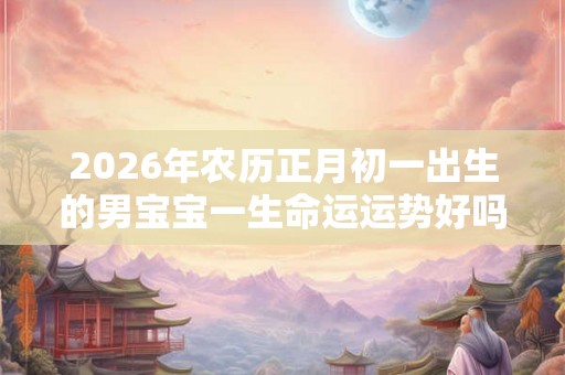 2026年农历正月初一出生的男宝宝一生命运运势好吗？