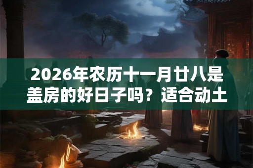 2026年农历十一月廿八是盖房的好日子吗？适合动土吗？