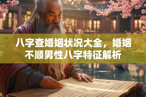 八字查婚姻状况大全，婚姻不顺男性八字特征解析