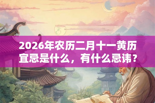 2026年农历二月十一黄历宜忌是什么，有什么忌讳？