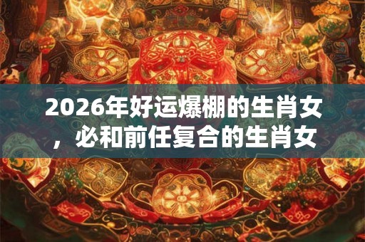 2026年好运爆棚的生肖女，必和前任复合的生肖女
