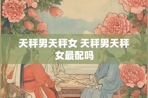 天秤男天秤女 天秤男天秤女最配吗 天秤男天秤女 天秤男天秤女最配吗