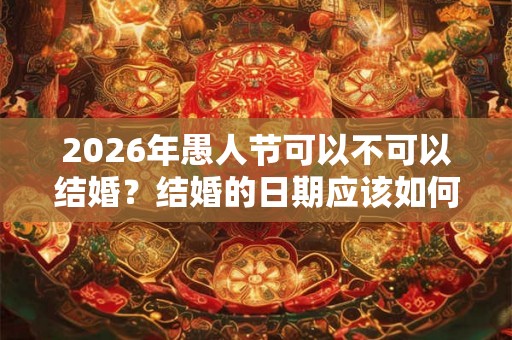 2026年愚人节可以不可以结婚？结婚的日期应该如何选择？