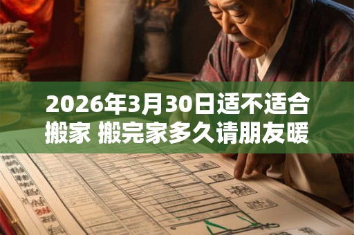 2026年3月30日适不适合搬家 搬完家多久请朋友暖房