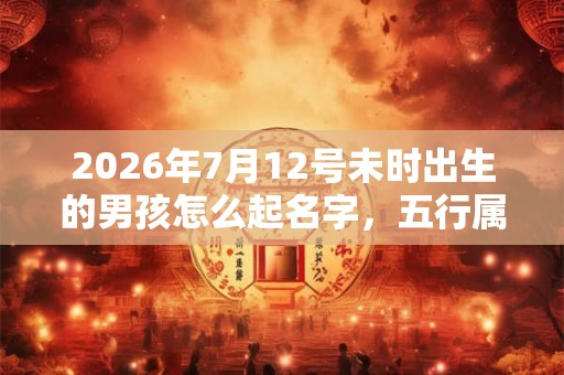 2026年7月12号未时出生的男孩怎么起名字,五行属什么 2026年7月12号未时出生的男孩怎么起名字,五行属什么